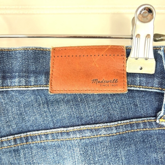 Madewell Jeans Women's Skinny Skinny Stretch Mid Rise Distressed Blue Denim 31 - Picture 7 of 13
